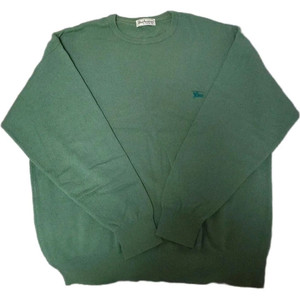 버버리 빈티지 빅로고 민트 니트