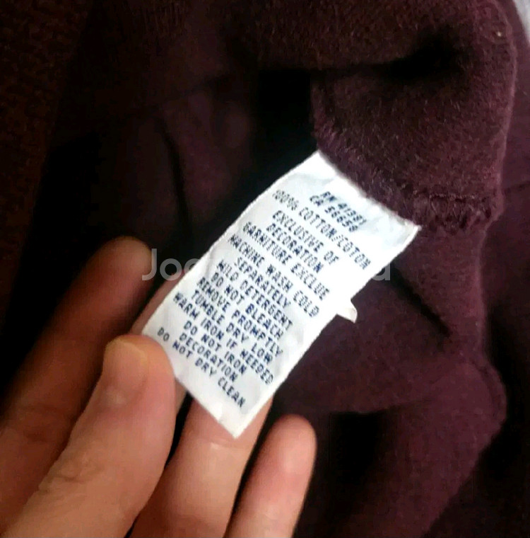 폴로 랄프로렌 빈티지 숄카라 맨투맨 스웻셔츠 : 버건디--4