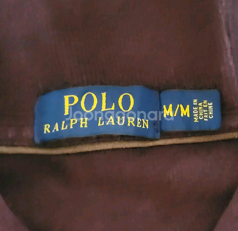 폴로 랄프로렌 빈티지 숄카라 맨투맨 스웻셔츠 : 버건디--3