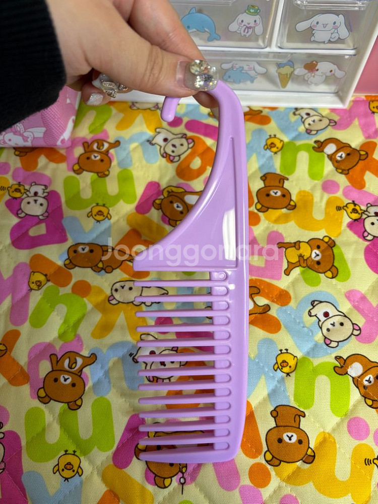 산리오 쿠로미 걸이형 빗 [정품 새상품]--2