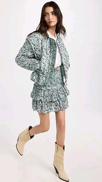 정품 이자벨마랑 젤리오 자켓 민트색--2