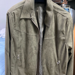 유스 youth Faux Suede Jacket 카키색 s사이즈