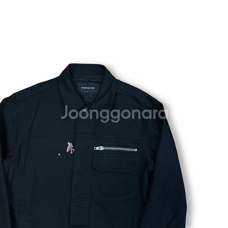 앤더슨벨 블랙진 데님 자켓--1