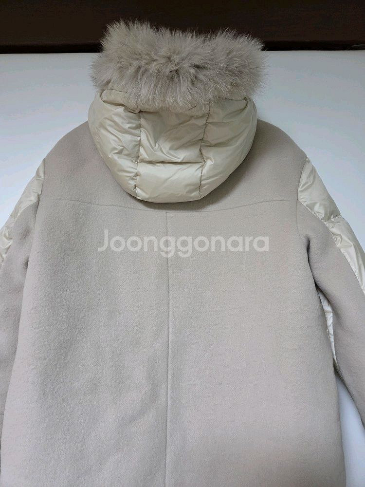 정가 150만원 이상! 이탈리아 페세리코 PESERICO 폭스 퍼 구스다운 패딩 코트 (40)--6