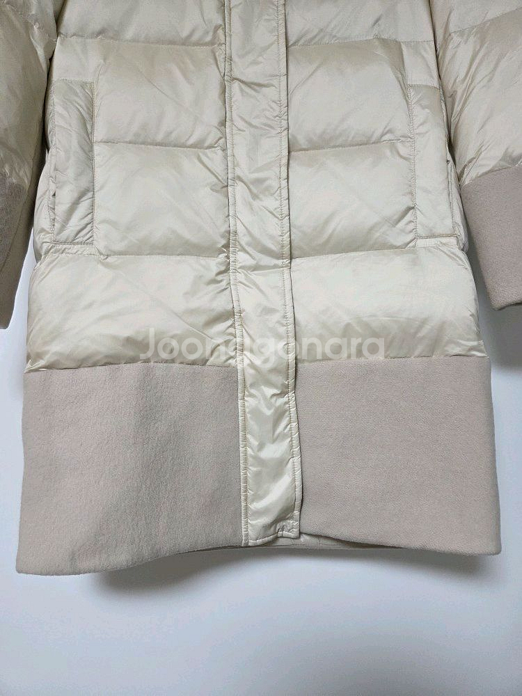 정가 150만원 이상! 이탈리아 페세리코 PESERICO 폭스 퍼 구스다운 패딩 코트 (40)--3