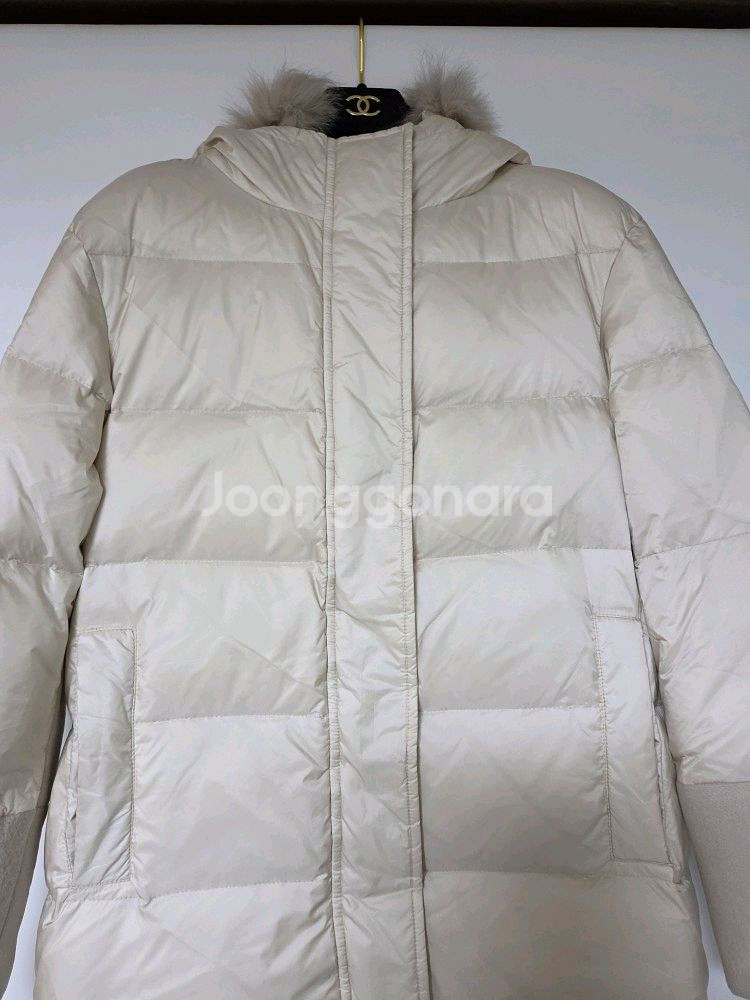 정가 150만원 이상! 이탈리아 페세리코 PESERICO 폭스 퍼 구스다운 패딩 코트 (40)--2