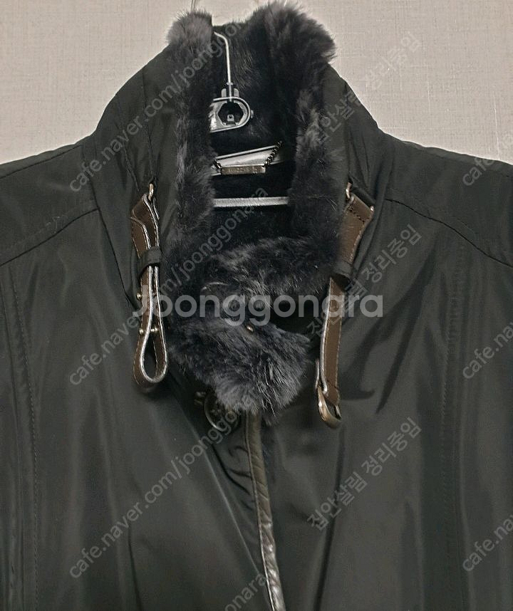 해지스 정품 토끼털100% 코트 66인대 사이즈 작아요--1