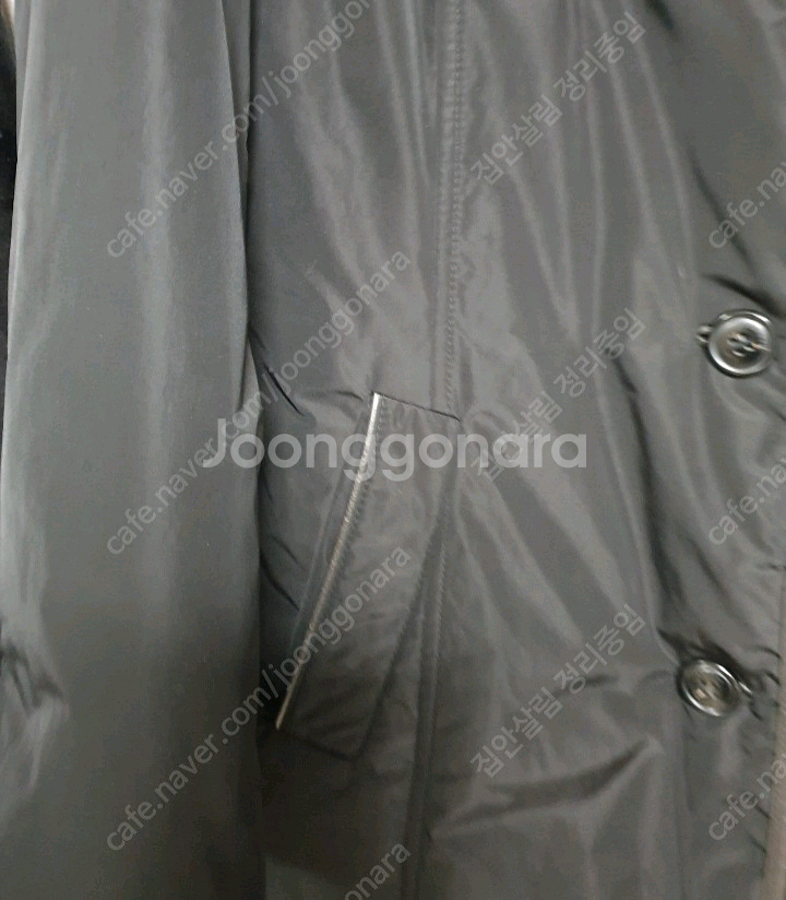 해지스 정품 토끼털100% 코트 66인대 사이즈 작아요--4