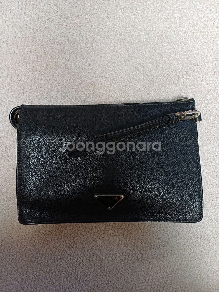 프라다 레더 클러치백 2vf006--0