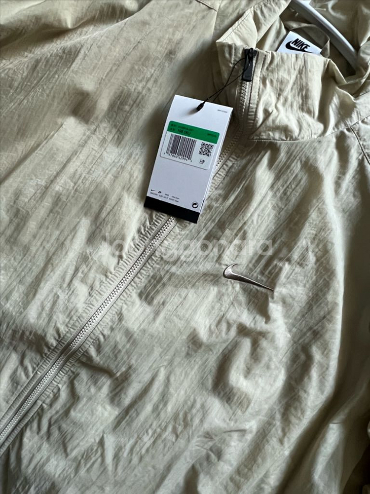 [새상품] XL) 나이키 클럽 오버사이즈 우븐 트랙 자켓 브라운--2