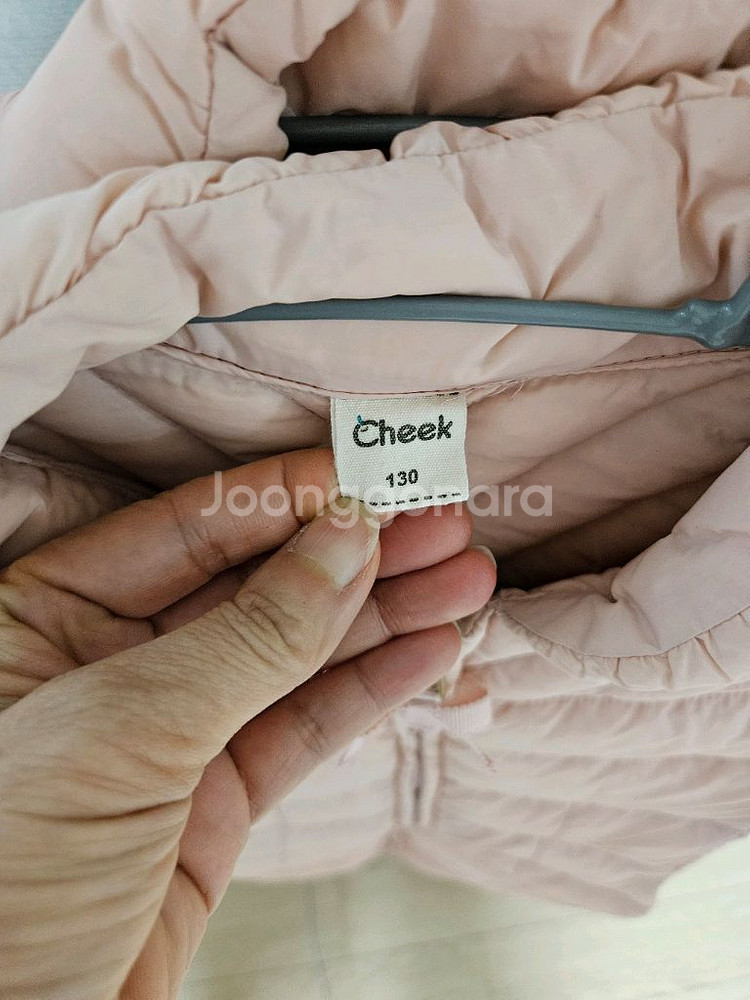 치크여아 패딩점퍼 130 쌍둥이 2벌 일괄판매--1