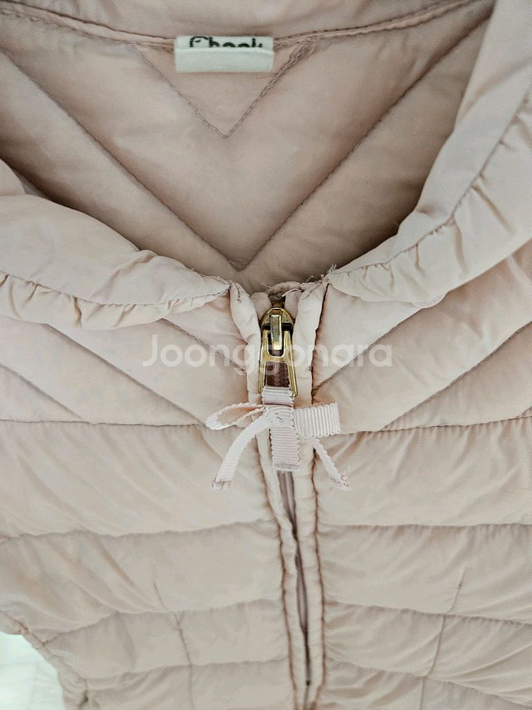 치크여아 패딩점퍼 130 쌍둥이 2벌 일괄판매--2