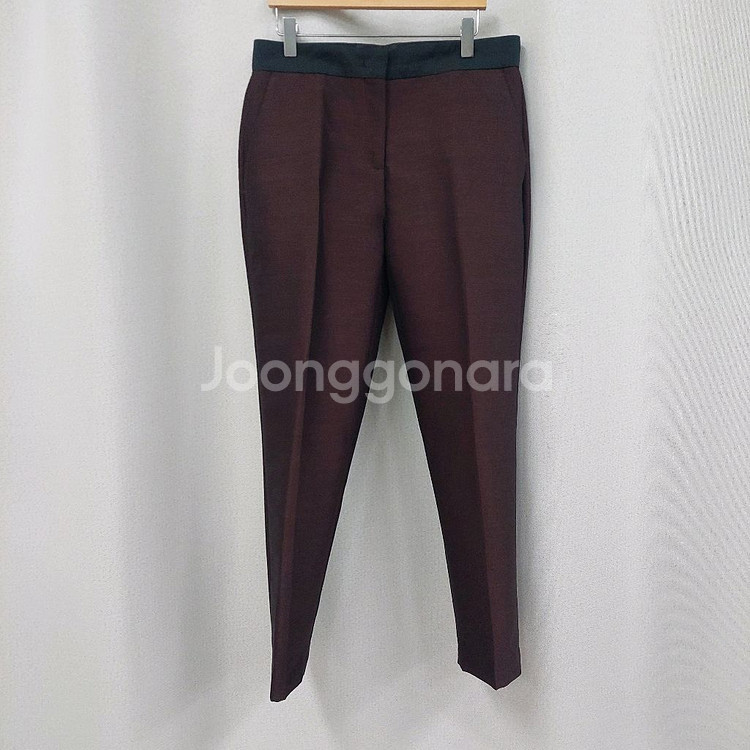 몽클레어 버건디 슬랙스바지--0