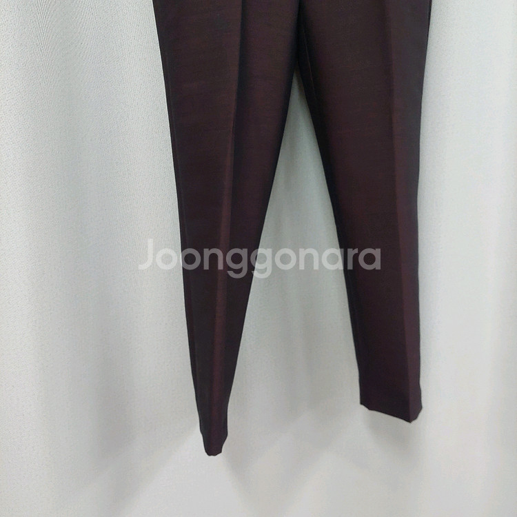 몽클레어 버건디 슬랙스바지--2