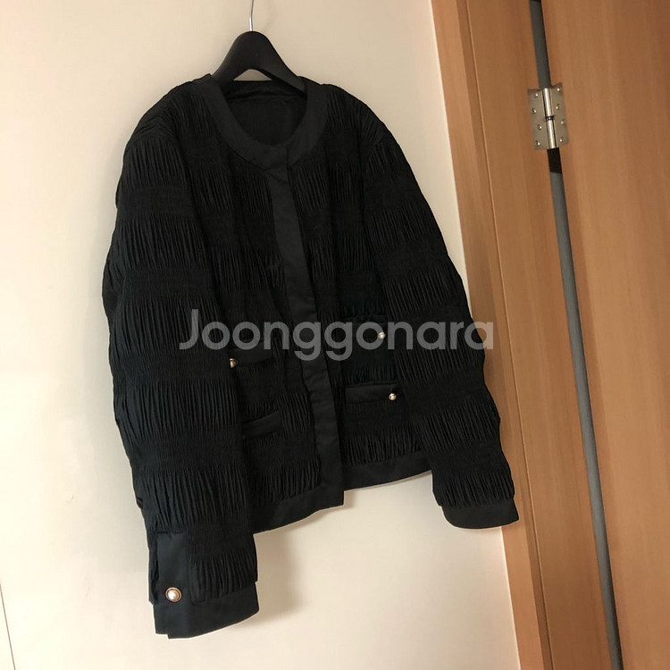 플리츠 주름 경량 패딩 자켓 점퍼 하객룩 타임마인시스템--0