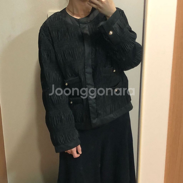 플리츠 주름 경량 패딩 자켓 점퍼 하객룩 타임마인시스템--2