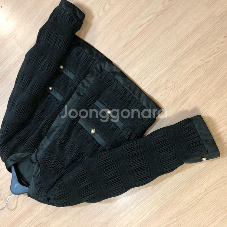 플리츠 주름 경량 패딩 자켓 점퍼 하객룩 타임마인시스템--7