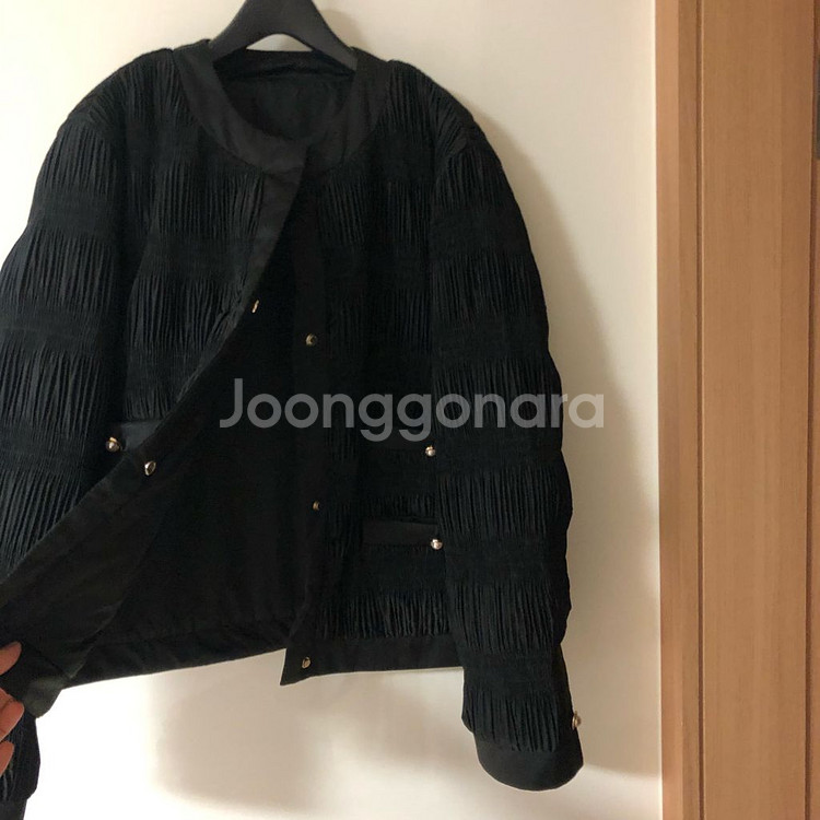 플리츠 주름 경량 패딩 자켓 점퍼 하객룩 타임마인시스템--5