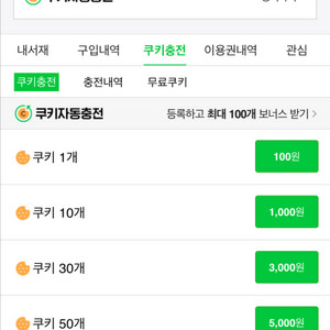 네이버 쿠키 대리충전