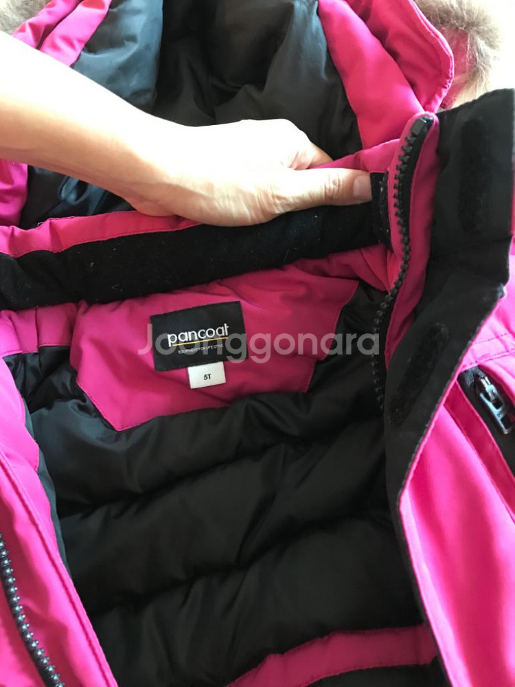 여아 팬콧 덕다운 패딩점퍼 110(5T)--8