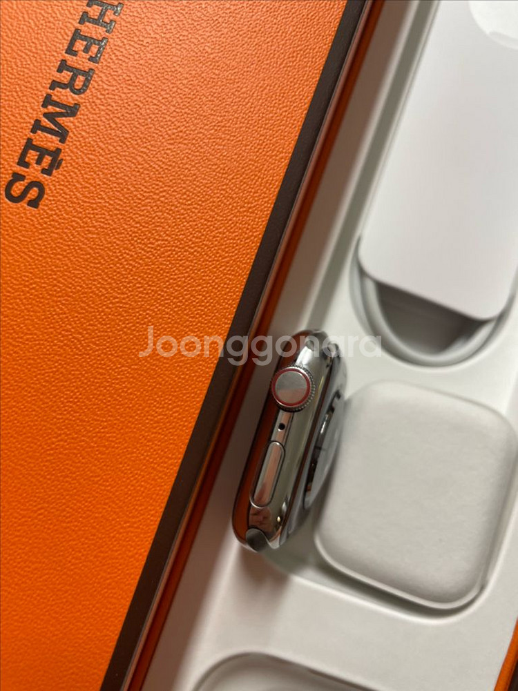 애플워치8에르메스 실버 41mm 신품급--2