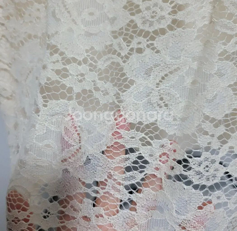 (새상품) 레이스 니트 안감 미디스커트--2