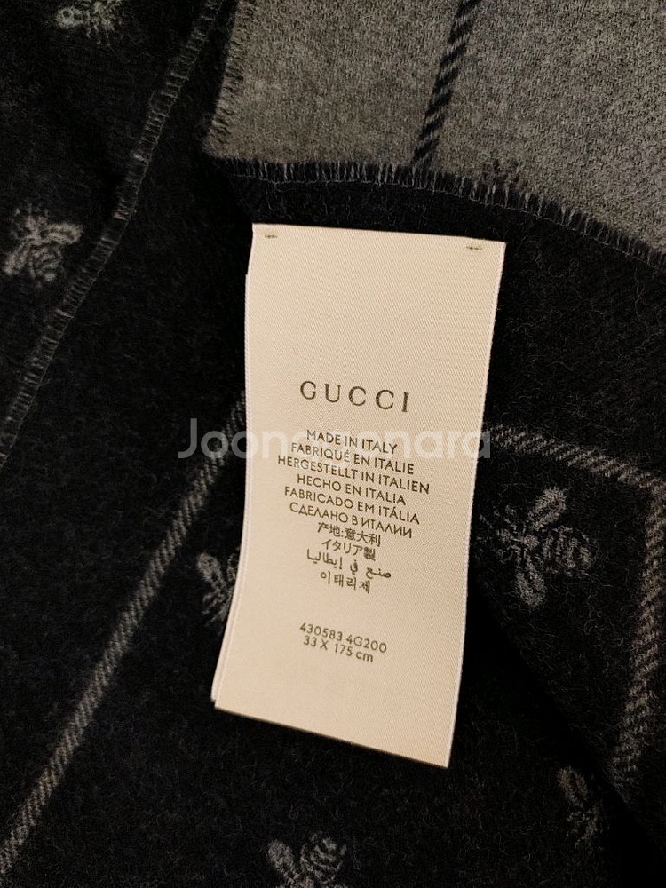 구찌 울 100% 목도리--5