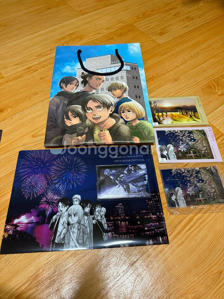 진격의 거인 호텔 콜라보 특전 일괄판매--0