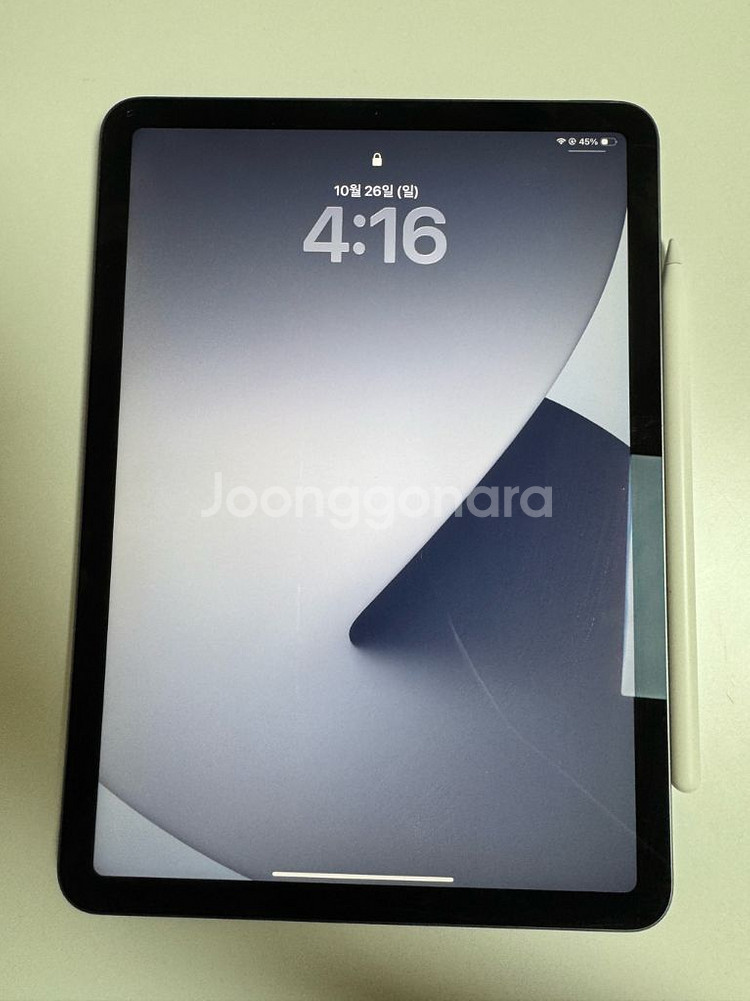 91% 상태 최상 아이패드 에어 4세대 64GB 스페이스그레이 wifi +애플펜슬 2세대--0