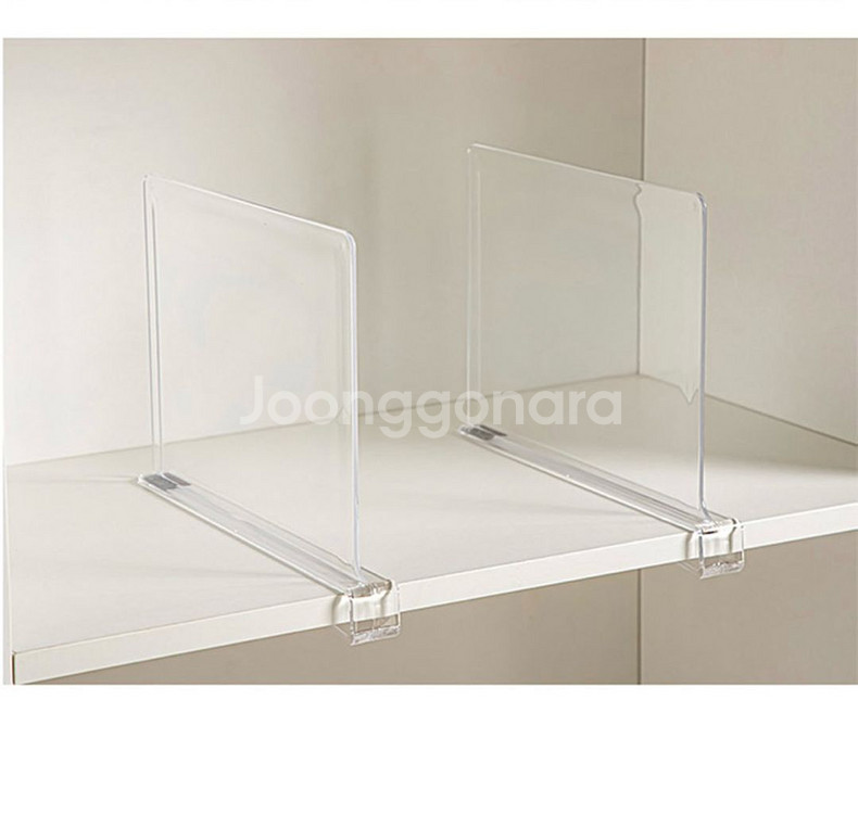 아크릴 옷장 칸막이 파티션 6개--1
