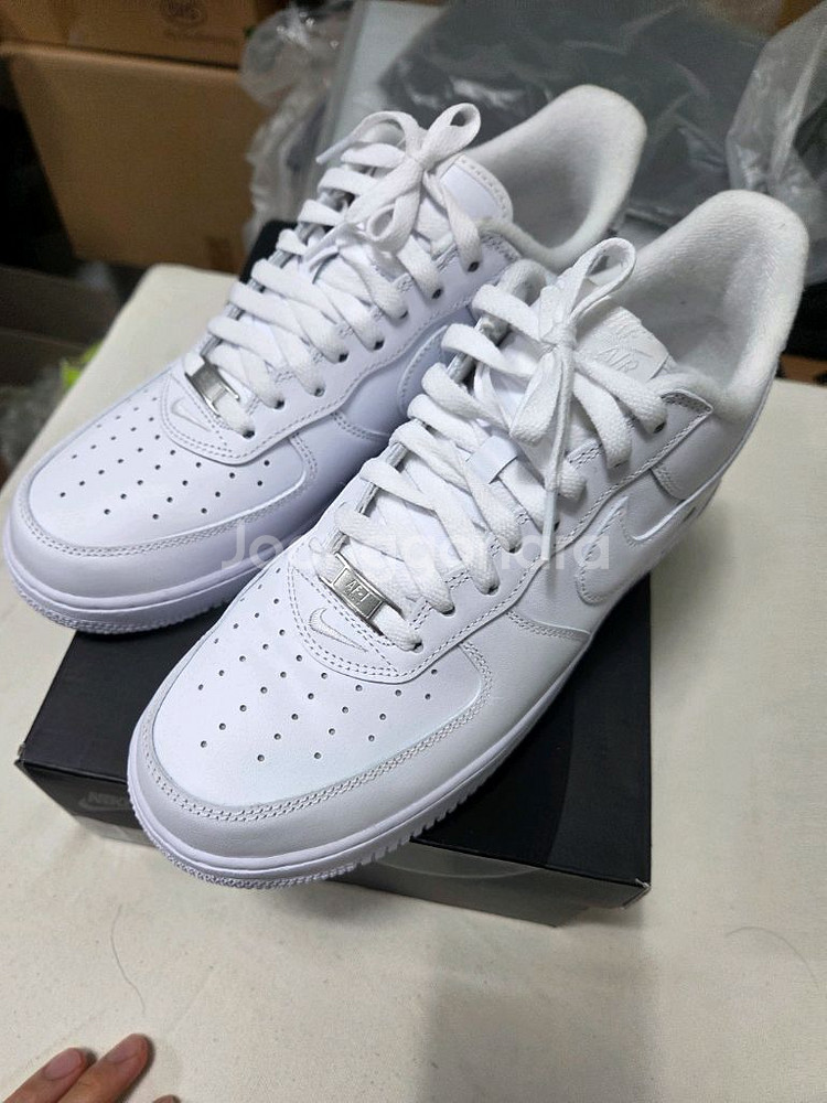 280) 나이키 x 슈프림 에어포스 1 로우 화이트--0