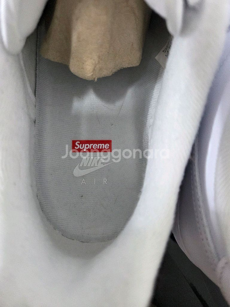 280) 나이키 x 슈프림 에어포스 1 로우 화이트--4