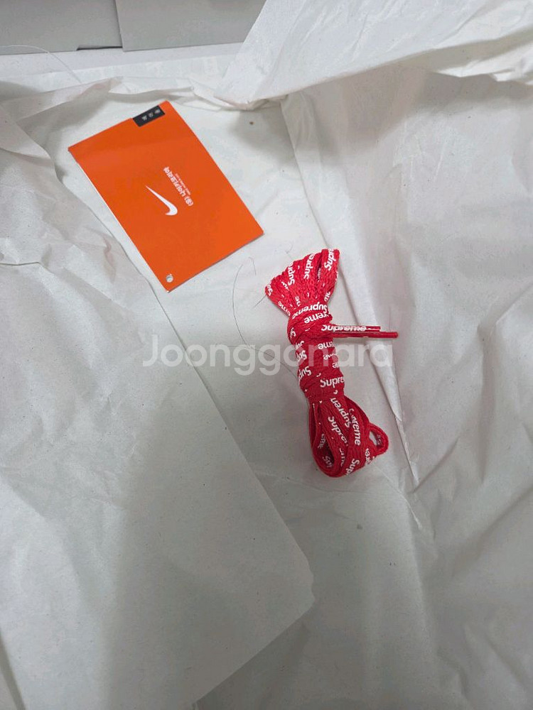 280) 나이키 x 슈프림 에어포스 1 로우 화이트--7