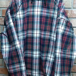 준지 체크 후드티 M (실측3xl 빅사이즈)