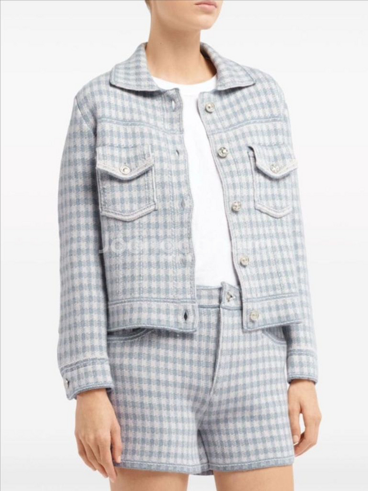 배리(BARRIE) 킹엄 캐시미어 자켓 L (24FW/새제품)--1