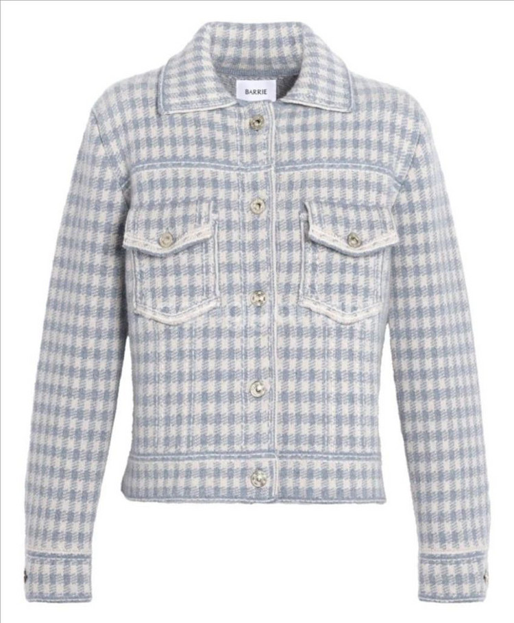 배리(BARRIE) 킹엄 캐시미어 자켓 L (24FW/새제품)--0
