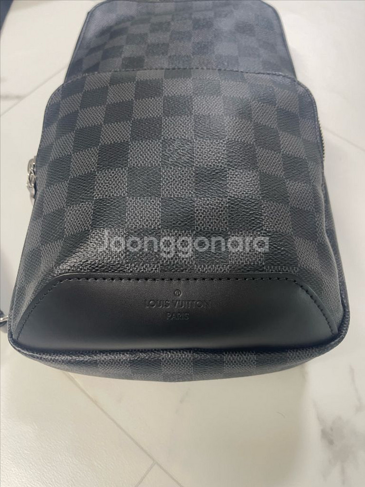 루이비통 에비뉴 다미에 슬링백 크로스백--3