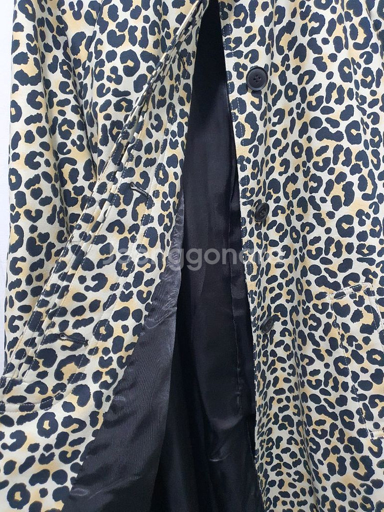 마쥬 MAJE 기욤 레오파드 스트레치 코튼 트렌치 코트 사이즈 36--6