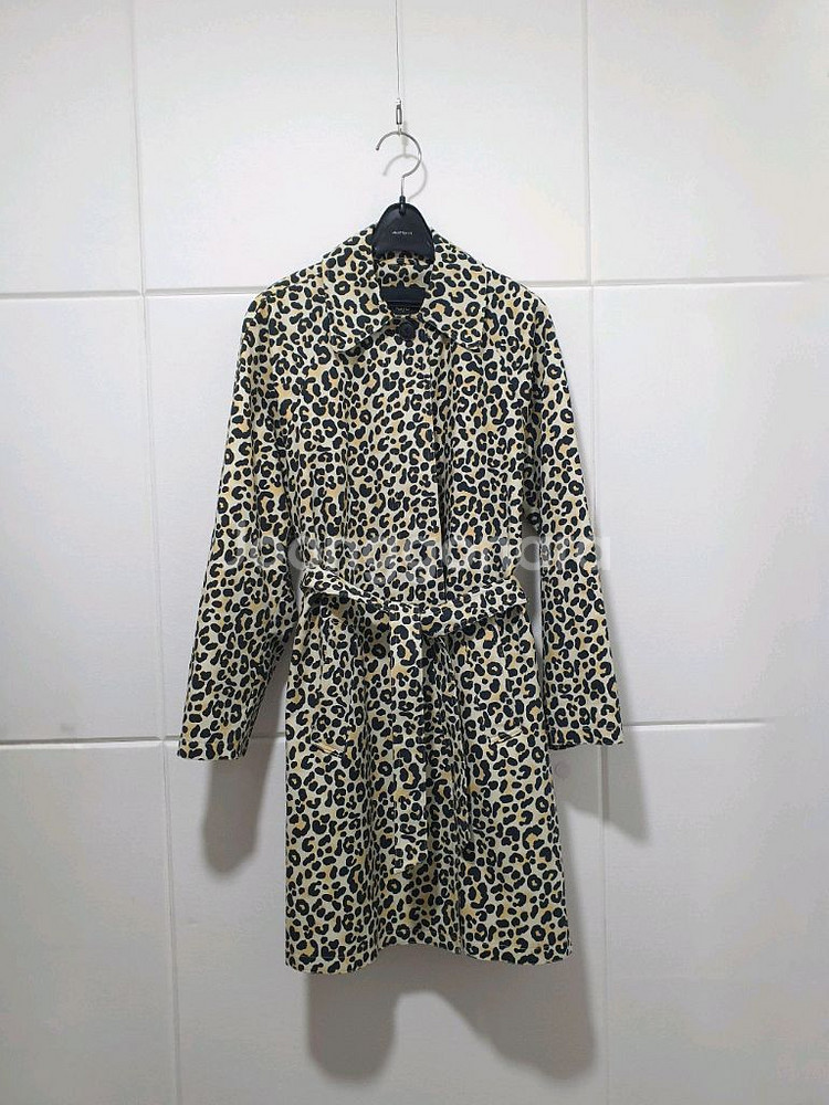 마쥬 MAJE 기욤 레오파드 스트레치 코튼 트렌치 코트 사이즈 36--3