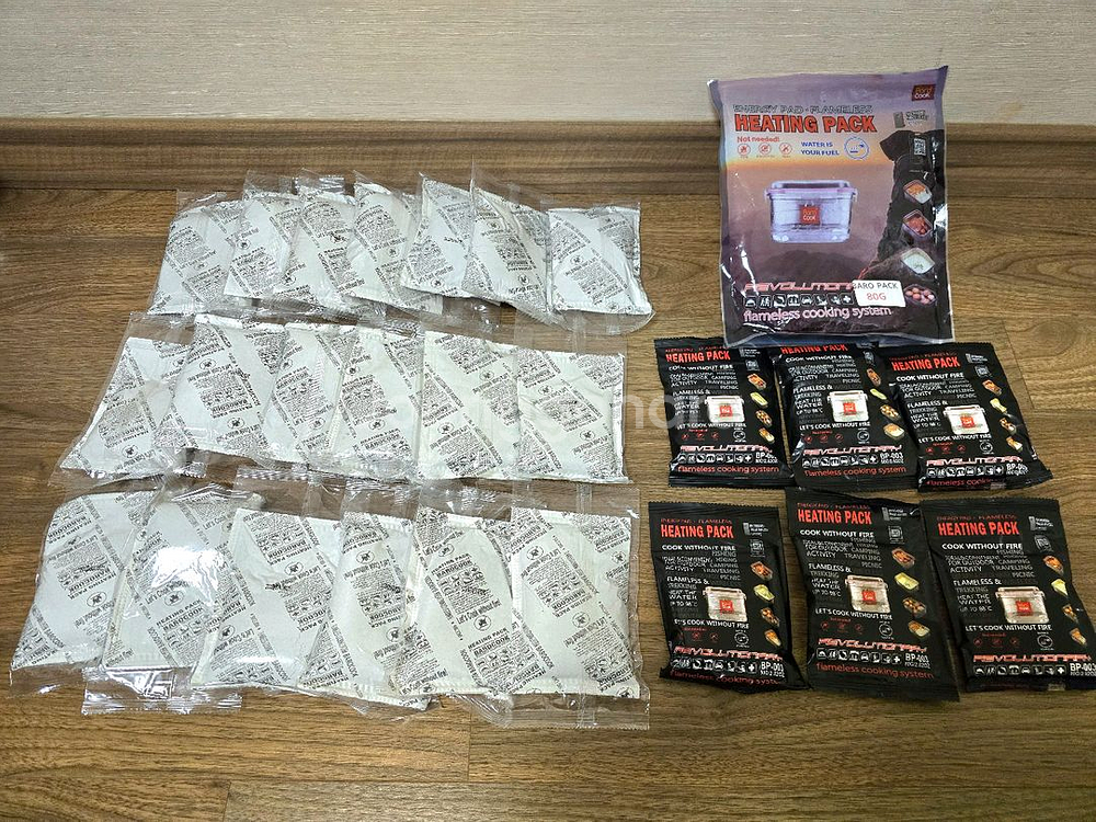 캠핑용 바로쿡 발열팩 리필용 80g·100g (총 25개 일괄)--0