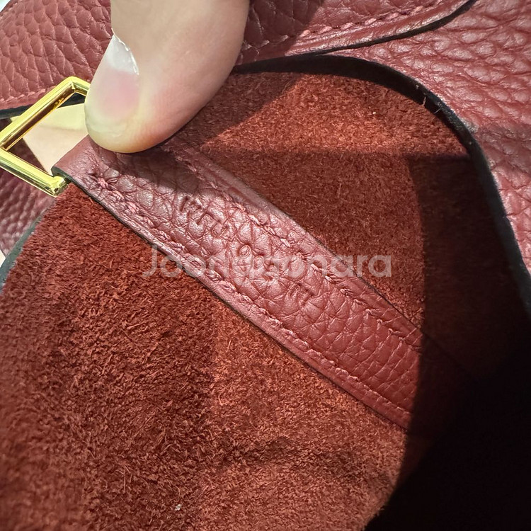 에르메스 피코탄 22 금장 클레망스 루즈아쉬--2