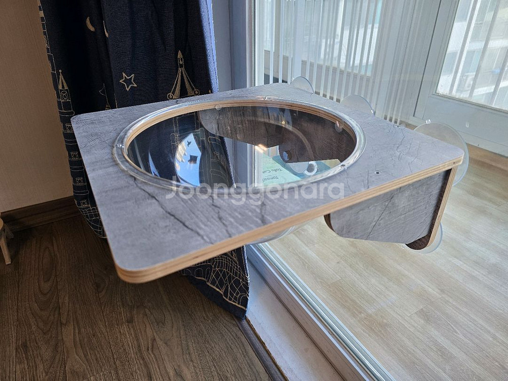 헤라우스 점핑 고양이 투명 해먹--1