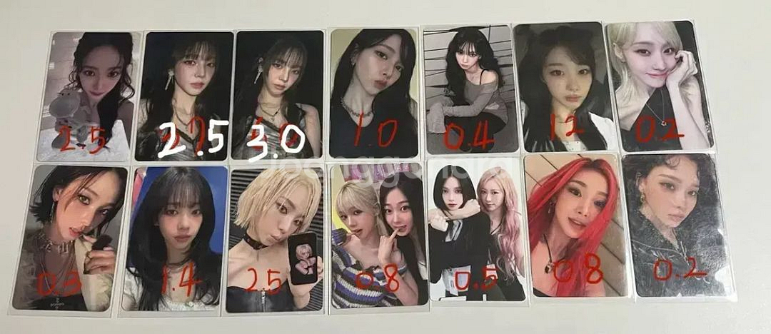 에스파 카리나 지젤 윈터 포토카드 더티워크 리치맨--0