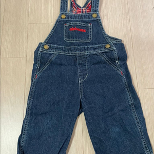 미키하우스 아동 데님 멜빵바지 100