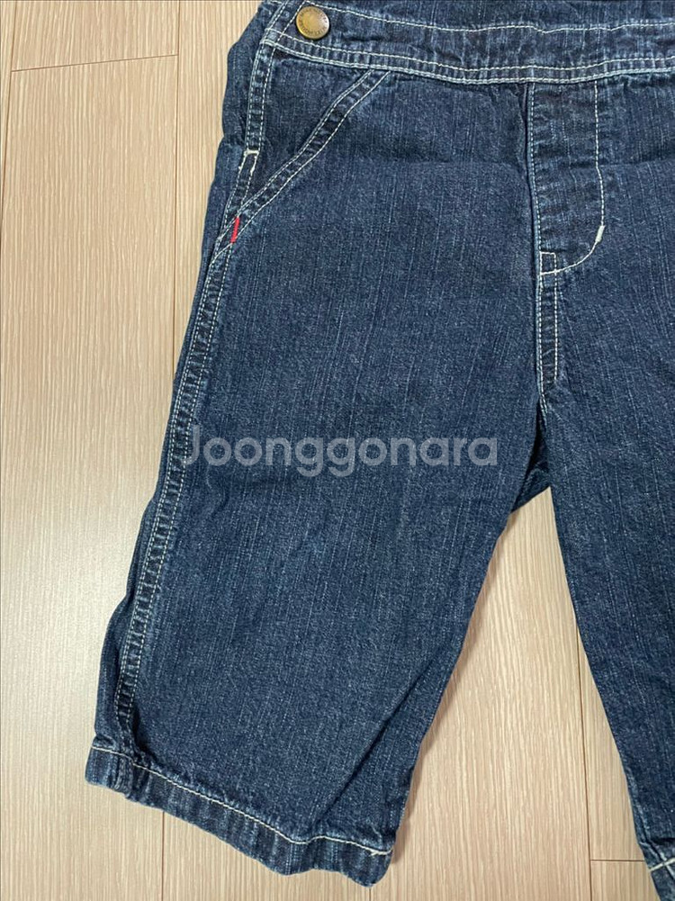 미키하우스 아동 데님 멜빵바지 100--3