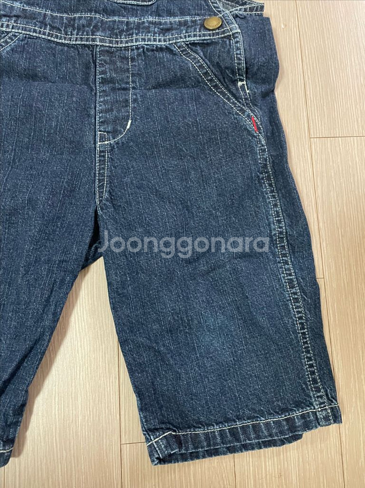 미키하우스 아동 데님 멜빵바지 100--2