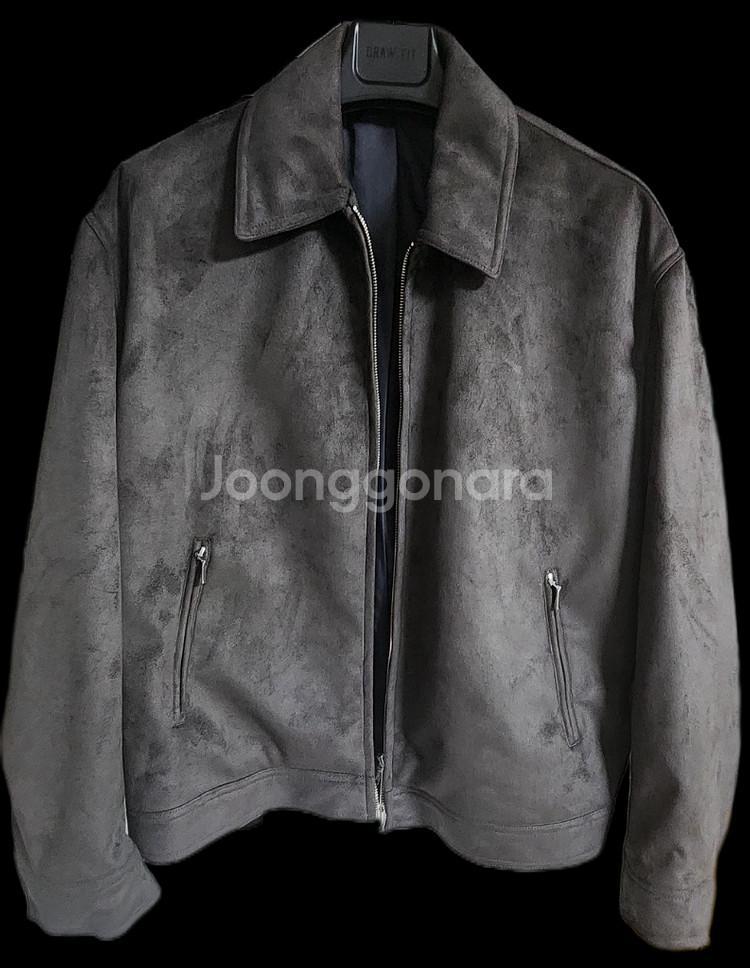 (새상품) 드로우핏 리에디션 스웨이드 자켓--1