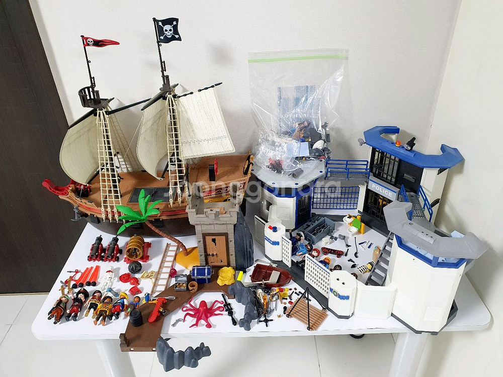 플레이모빌 5135 5622 6919 해적선 경찰 일괄 10만원--0