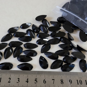 아크릴보석 물방울블랙 20mm 200개 일괄