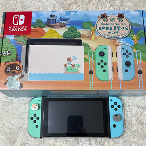 S급 닌텐도 스위치 배터리 개선판 동물의 숲 에디션 풀박스